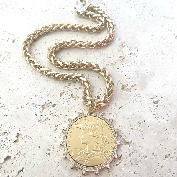 VB&CO:  BOUTIQUE FRENCH COIN MATTE NECK