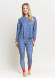 HONEYDEW:  BACK IN BED HENLEY PJ SET