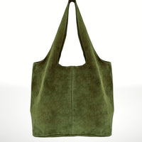 ITALIAN'S LEATHER:  GIANNINA SUEDE LEATHER BAG