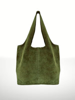 ITALIAN'S LEATHER:  GIANNINA SUEDE LEATHER BAG
