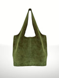 ITALIAN'S LEATHER:  GIANNINA SUEDE LEATHER BAG