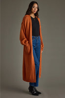 PANACHE: HILTON  LONG OPEN CARDIGAN W/POCKETS