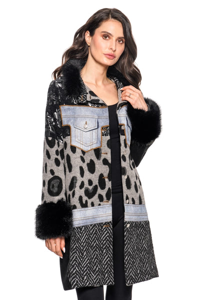 ADORE:  MIXED MEDIA COAT