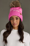 PANACHE:  MULTI HO HO HO POM HAT