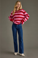 PANACHE:  STRIPE CREW SWEATER