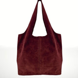 ITALIAN'S LEATHER:  GIANNINA SUEDE LEATHER BAG