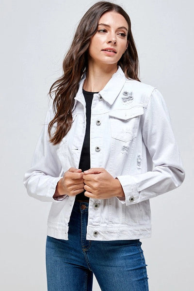 BLUE AGE:  DESTROYED DENIM JACKET