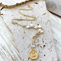 VB&CO:  LONG PEARL QUEEN BEE NECK