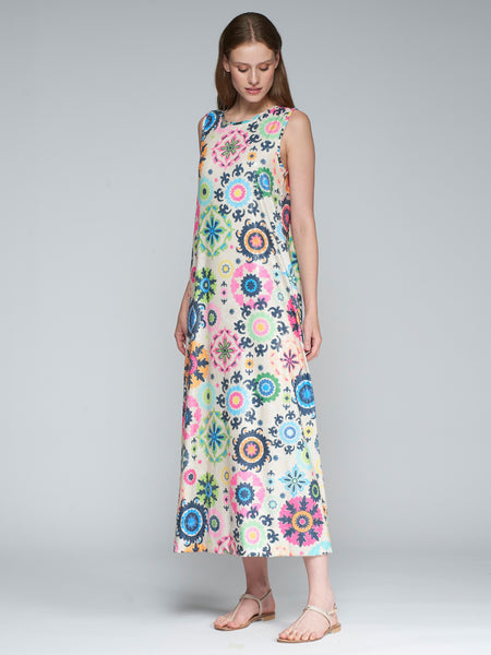 VILAGALLO:  SVLS ZINA FLORAL SEQUIN DRESS