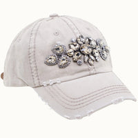 OLIVE & PIQUE:  DISTRESS BLING CAP