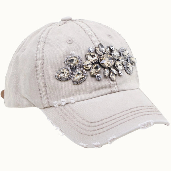 OLIVE & PIQUE:  DISTRESS BLING CAP