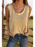 FASHIONWORKS:  SATIN EDGE COOP NECK TANK