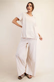 RAE MODE:  S/S COTTON SLUB TOP