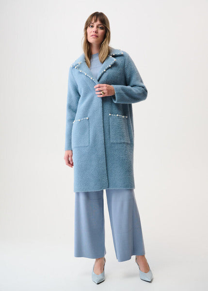 JOSEPH RIBKOFF:  PEARL DETAIL COAT W/POCKETS