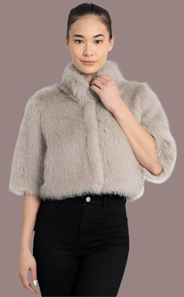 LOVE TOKEN:  ALICE FAUX FUR SHRUG JACKET