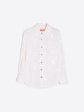 VILAGALLO:  L/S MAFALDA DAMASK BLOUSE