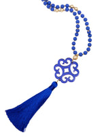 ZENZII:  NECK W/WAVE PENDANT/TASSEL